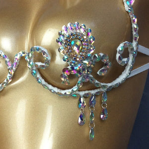 Samba Carnival Bra Rainbow Stone Sexy Belly dancing WIRE BRA BB003 Wire Bra