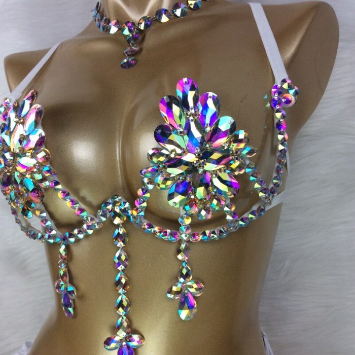 Samba Carnival Wire Bra & Panty & belt Set Hand Made 4 Piece Belly dancing WIRE BRA C023