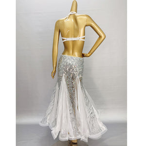 New Adult Women Stage Performance gorgeous Belly Dance Costume Bra Skirt 3Piece Set Handmade Beaded Performance Show Suit outfit  TF1903  (3PCS/SET ）