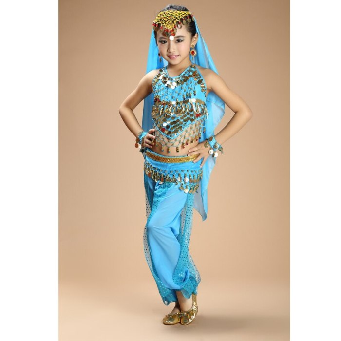 New Children Belly Dance Costumes kids belly dance 4pcs(top+pants+waist chain+veil) indian clothes girls belly dance costume 3308