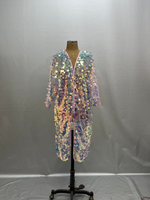 Rave Costumes Long kimono coat stage performance costumes