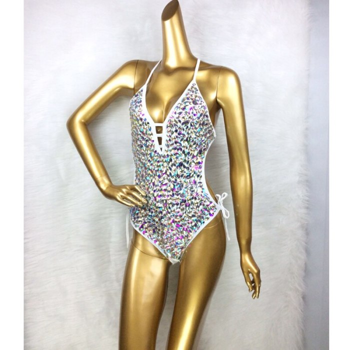 New Women Dancewear Color Stone Stage Costume Bodysuit Swimsuit One Piece Lady Bellydance Sexy Belly Dancing Costume Outfit