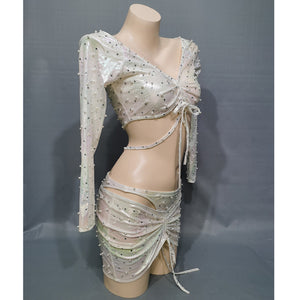 Snake Print Costume Party Costume Women Halloween Bodysuit Nightclub Rave EDC Outfit Carnival Stage Performance Clothing ED05