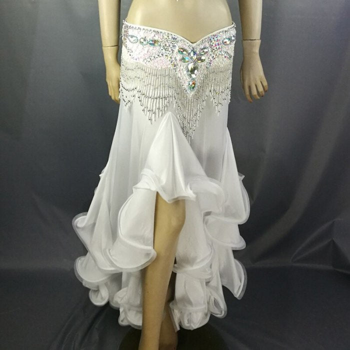 Free shipping New women's belly dance costume Dress belly dance clothes sexy belly dancing Skirt training dress or performance SK38