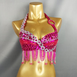 New belly dance costumes senior bra belly dancing clothes Sexy night Bellydance Bead Sequins tops BRA 250