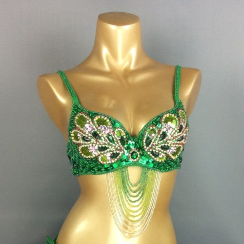 hot selling Sexy Samba Rio Carnival Costume  handmde new belly dance costume with hot pink Feather Head piece C1359 (Hot pink)