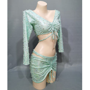 Snake Print Costume Party Costume Women Halloween Bodysuit Nightclub Rave EDC Outfit Carnival Stage Performance Clothing ED05