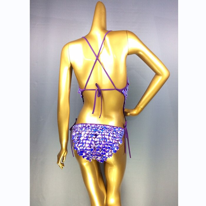 Female Bodysuit Sequins Sparkling Swimsuit latin Belly Dance Costume Dancer One-Piece Outfit Costume Stage Performance BS01 purple