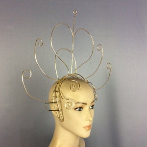 Wire Headpiece Women's Gold Abstract Filigree Dance Costume Accessory