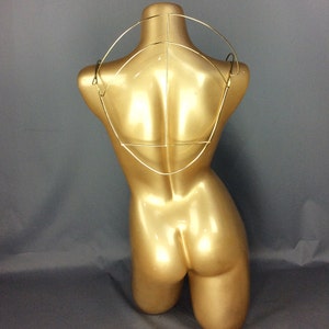 Dance Collar - Gold - Wire Sculpture Design - Performance Wear