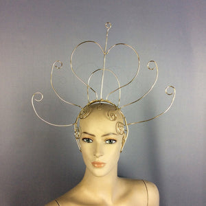 Wire Headpiece Women's Gold Abstract Filigree Dance Costume Accessory
