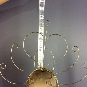 Wire Headpiece Women's Gold Abstract Filigree Dance Costume Accessory