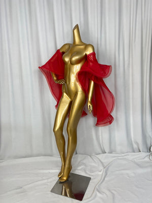 Dance Top Women's Blue Sheer Chiffon Bell Sleeve Lyrical Contemporary