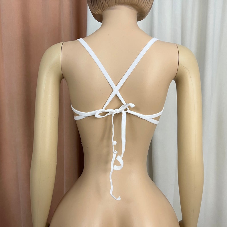 Dance Bra Women's Pink Sequin Heart Rhinestone Draped Fringe Festival Rave Top