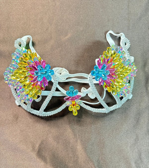 Dance Bra Top, Women's, Multi-Color, Beaded & Sequined, Belly Dance