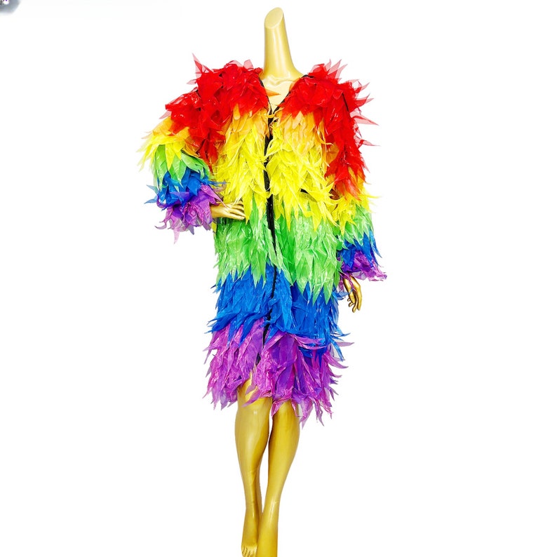 Dance Dress Women's Purple Feathered Long Sleeve Robe