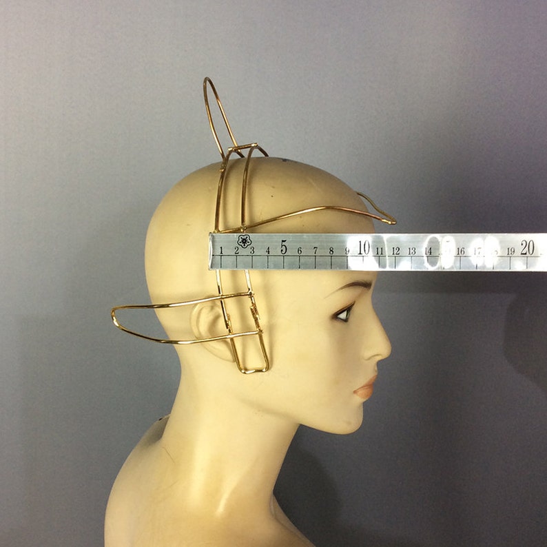 Headpiece Women Gold Wire Abstract Design Dance