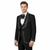 Men's 2-Piece Tuxedo Suit With Shawl Lapel One-Button Blazer For Weddings And Formal Events