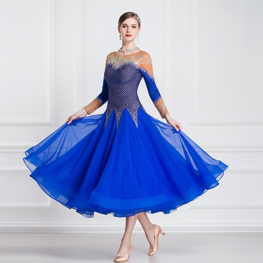 Ballroom Dance Dress Plus Size For Adult Performance