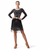 Women's Latin Ballroom Dance Dress With Ruffle Skirt For Competition
