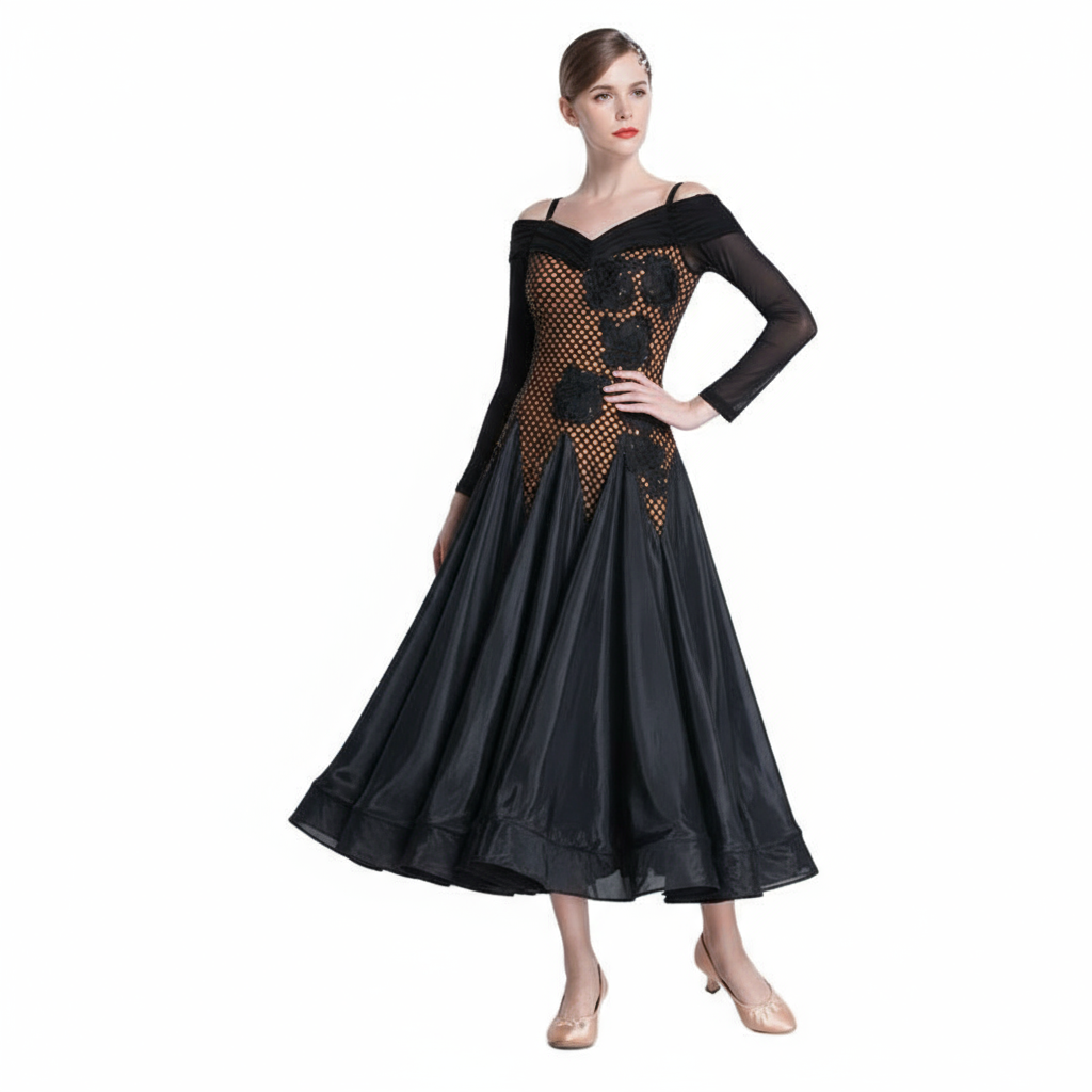 Women's Standard Ballroom Practice Dress Smooth Style For Training