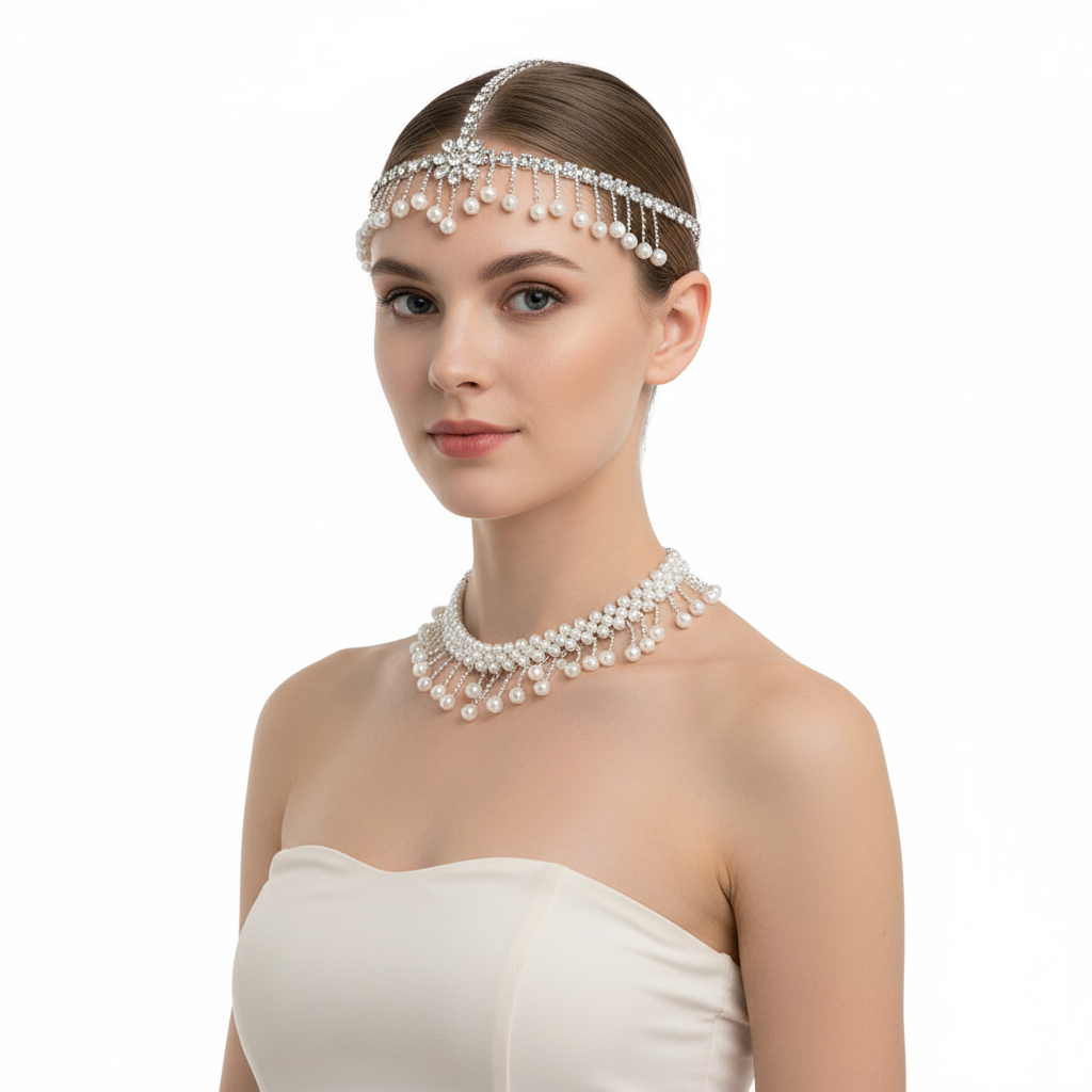 Waist Chain Belt With Pearl Tassels For Belly Dance Competition Adults & Kids