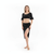 Women's Belly Dance Costume Set 2-Piece Flare Sleeve Top & Asymmetrical Short Skirt For Performance