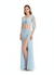 Women's Belly Dance Costume Set With Long-Sleeve Top and Split Skirt For Practice or Performance