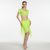 Girls' Belly Dance 2-Piece Costume Set With V-Neck Short-Sleeve Top And Tassel Skirt For Training