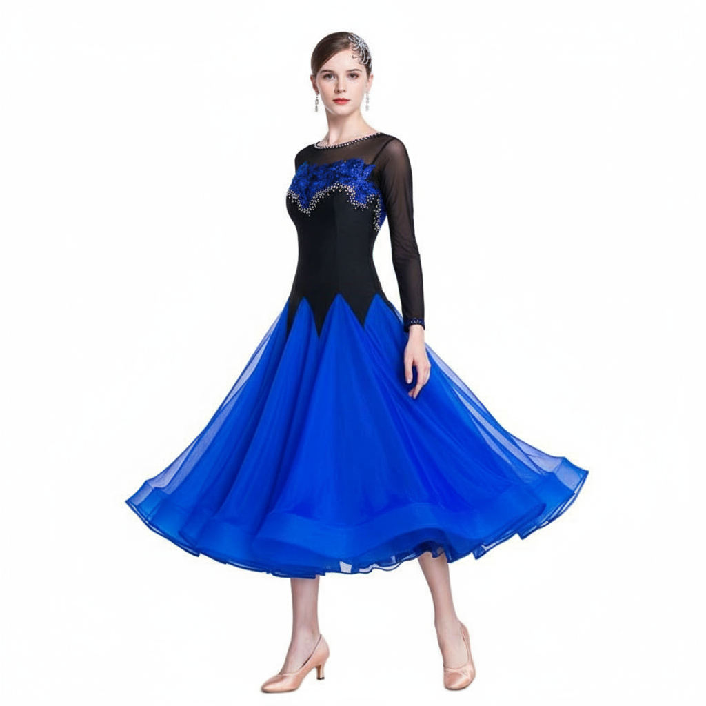 Women's Modern Standard Ballroom Practice Dress One-Piece For Waltz