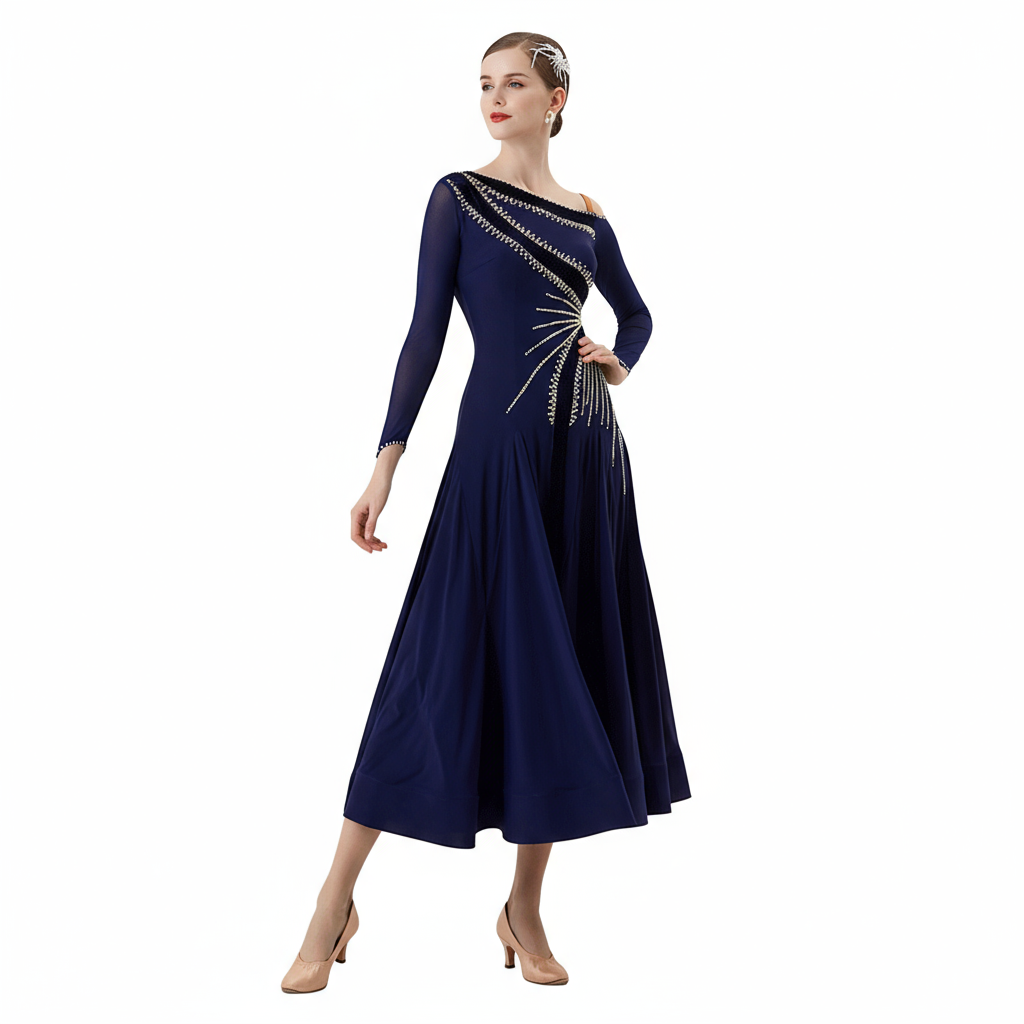 Women's International Standard Ballroom Dance Dress For Stage Performance