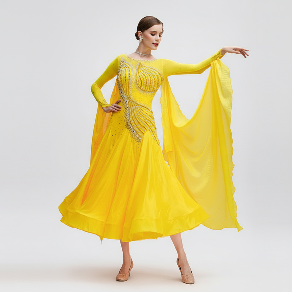 Women's Standard Ballroom Dance Dress For Competition