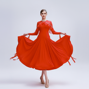 Women's Ballroom Dance Practice Dress International Standard Chiffon For Training