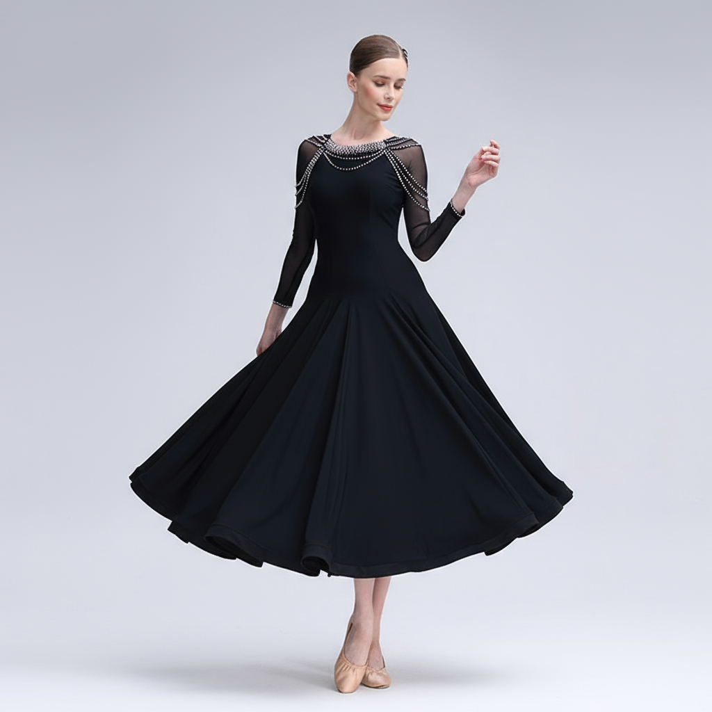Women's Custom Standard Ballroom Practice Dance Dress For Training