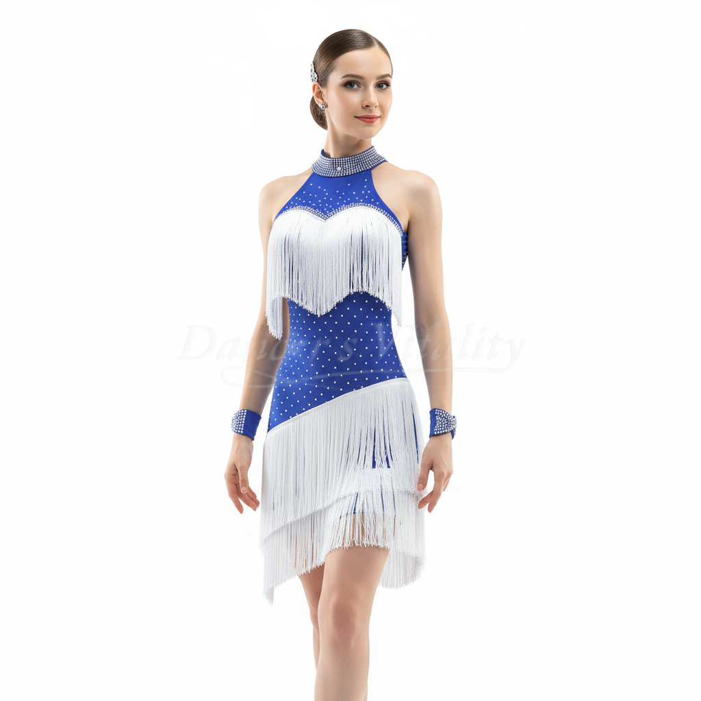 Women's Latin Ballroom Dance Competition Dress For Performance