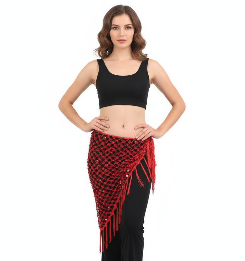 BELLY DANCE Triangle Shawl HIP SCARF HS903