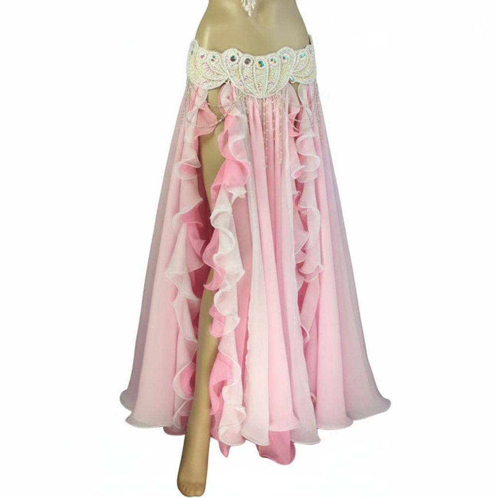 High quality Doubt colors Women's Dancewear belly dance costume clothes Performances tranining Dress circle belly dancing Skirts SK37