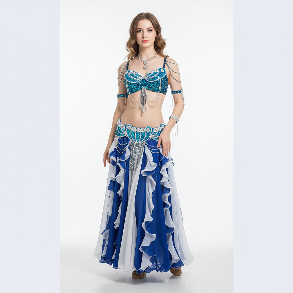New design high quality Women's belly dance costume sets Halloween costume sexy belly dancing clothes bellydance Christmas wear TF2152+SK37
