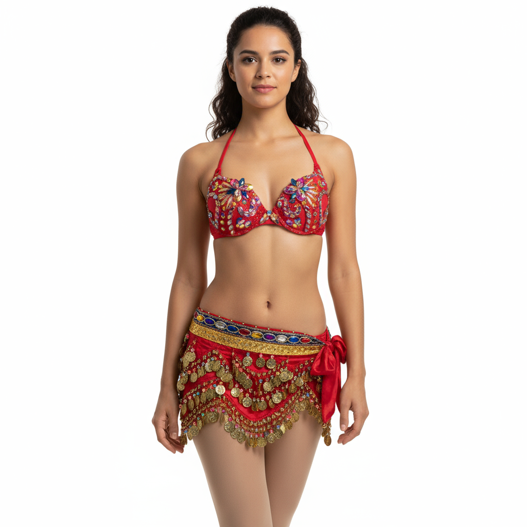 New Hot Shining Belly dance costume Sexy Samba Carnival set Wire Bra & Coin Belt Samba Suit performance wear C024