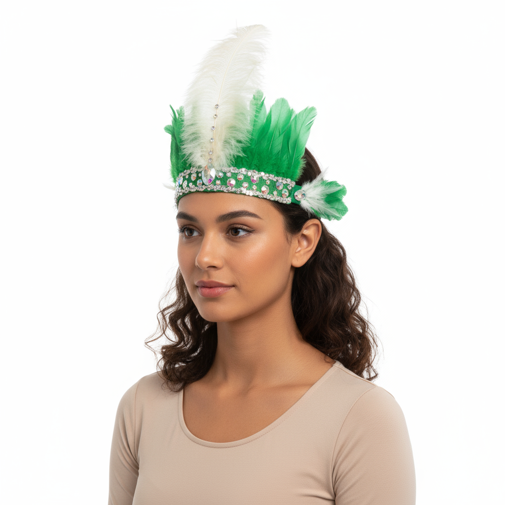 hot selling free shipping feathers head & arm & leg piece for samba dress carnival dress 5 pcs/set