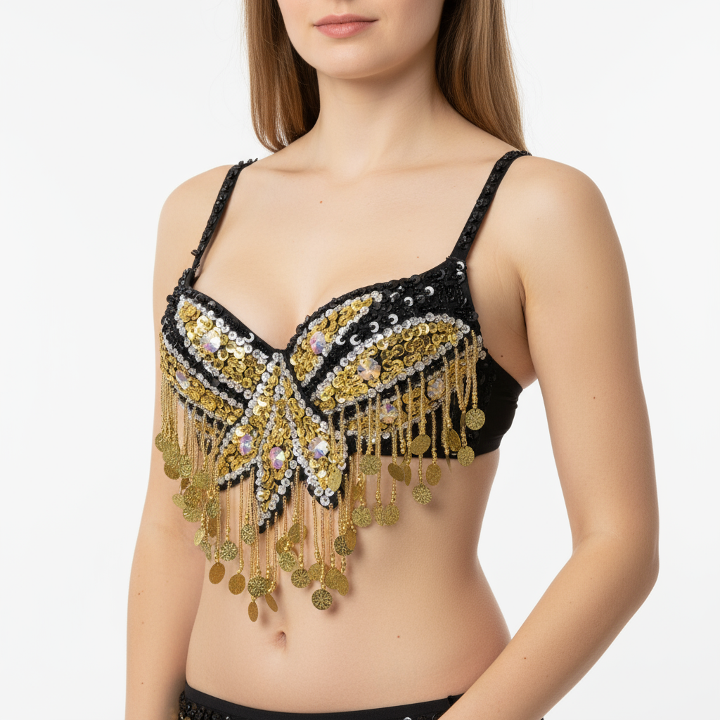 New Women's belly dance costumes senior bra belly dancing clothes Bellydance Bead Sequins tops BAR246