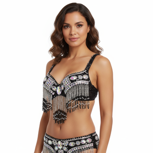 new Women's belly dance costumes senior bra belly dancing clothes Bellydance Bead Sequins tops BAR1618