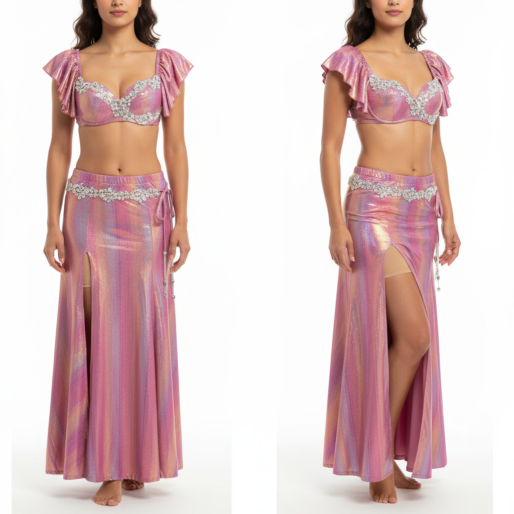 New Sexy Fashion Women Dancewear Belly Dance Clothes Outfit 2pcs/set Oriental Dance Practice Wear Bellydance Costume Long Dress