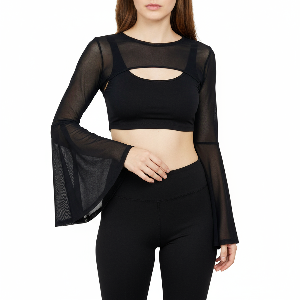 Sexy Net Bottoming Shirts Women Ladies Underwear Tops Transparent Mesh Blouse Yoga Belly Dance Costumes Clothes Clubwear Vest