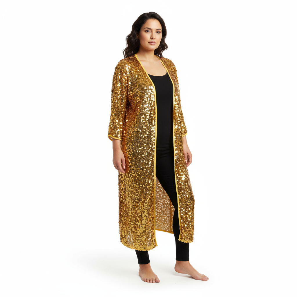 Rave Costumes Long kimono coat stage performance costumes