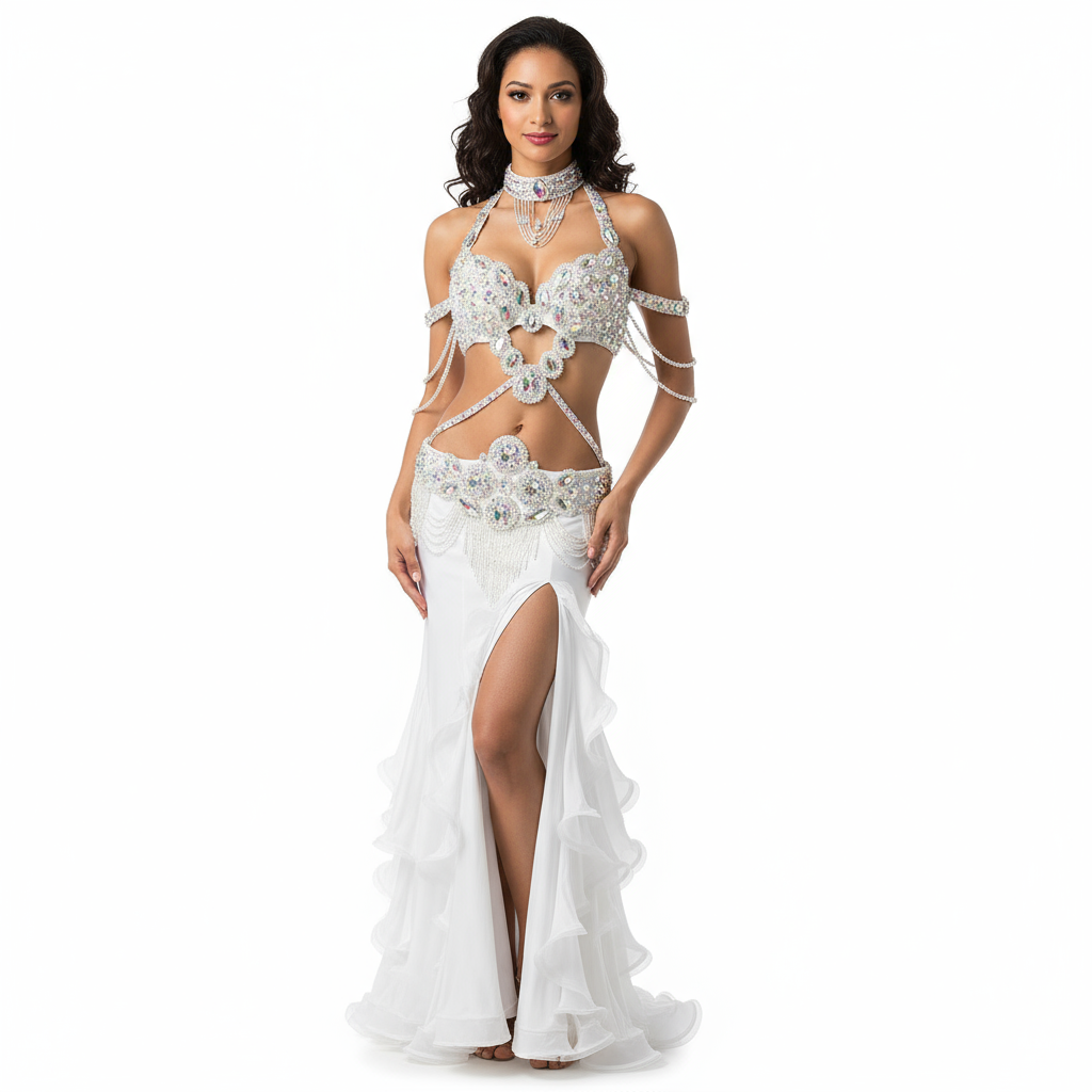 Top quality New women belly dance costume set showgirl belly dancing clothes halloween bellydance bra&belt&skirt 5pcs suit tf1732+ sk38