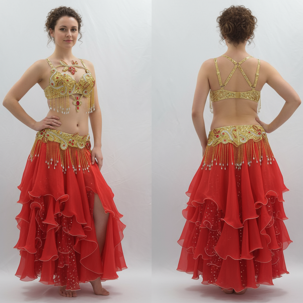 Top quality New women belly dance costume set showgirl Stage Performance belly dancing clothes bellydance bra&belt&skirt suit  TF1921 - 3pc/set