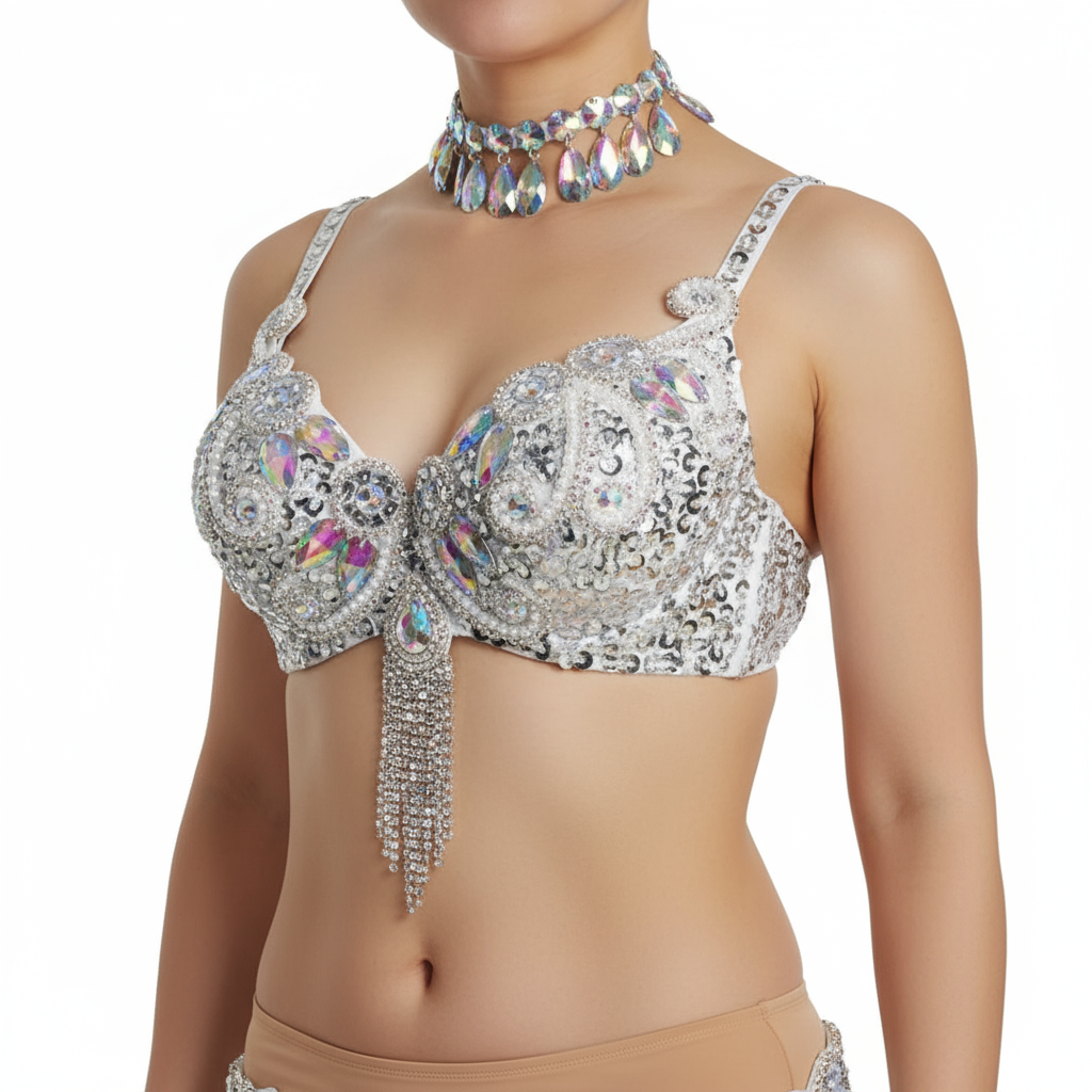 Women's belly dance costumes beads bra belly dancing clothes Bellydance Bead Sequins tops BAR2053