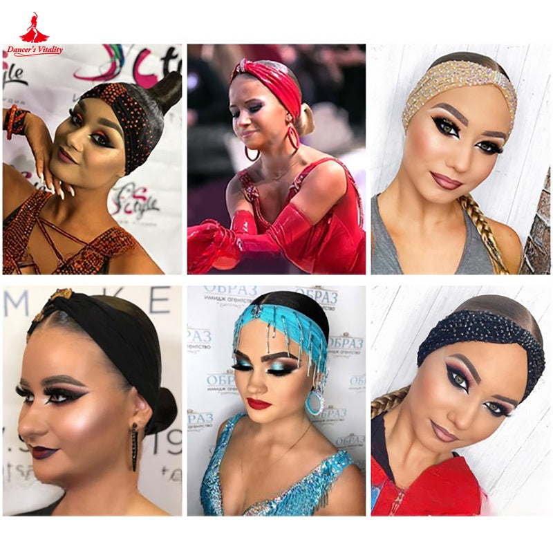 Dance Hair Accessories Women's Multi-Color Rhinestone/Solid Fabric Headbands for Latin Ballroom Dance