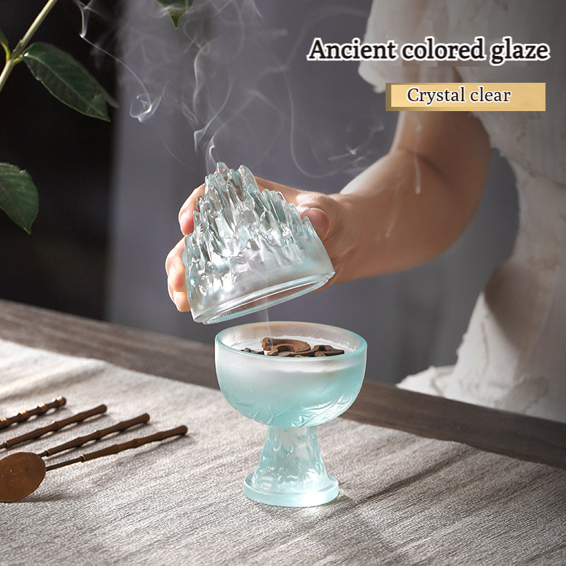 Transparant Color Censer Incense Burner Holder